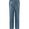 MAEVY MOUVEMENT LIBRE Pantalon Cuir Vegan Océan