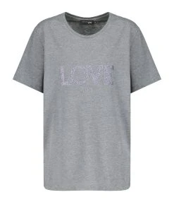 JEANNE VOULAND Tee-shirt Ben Love 1971 Glitter Gun Métal Gris