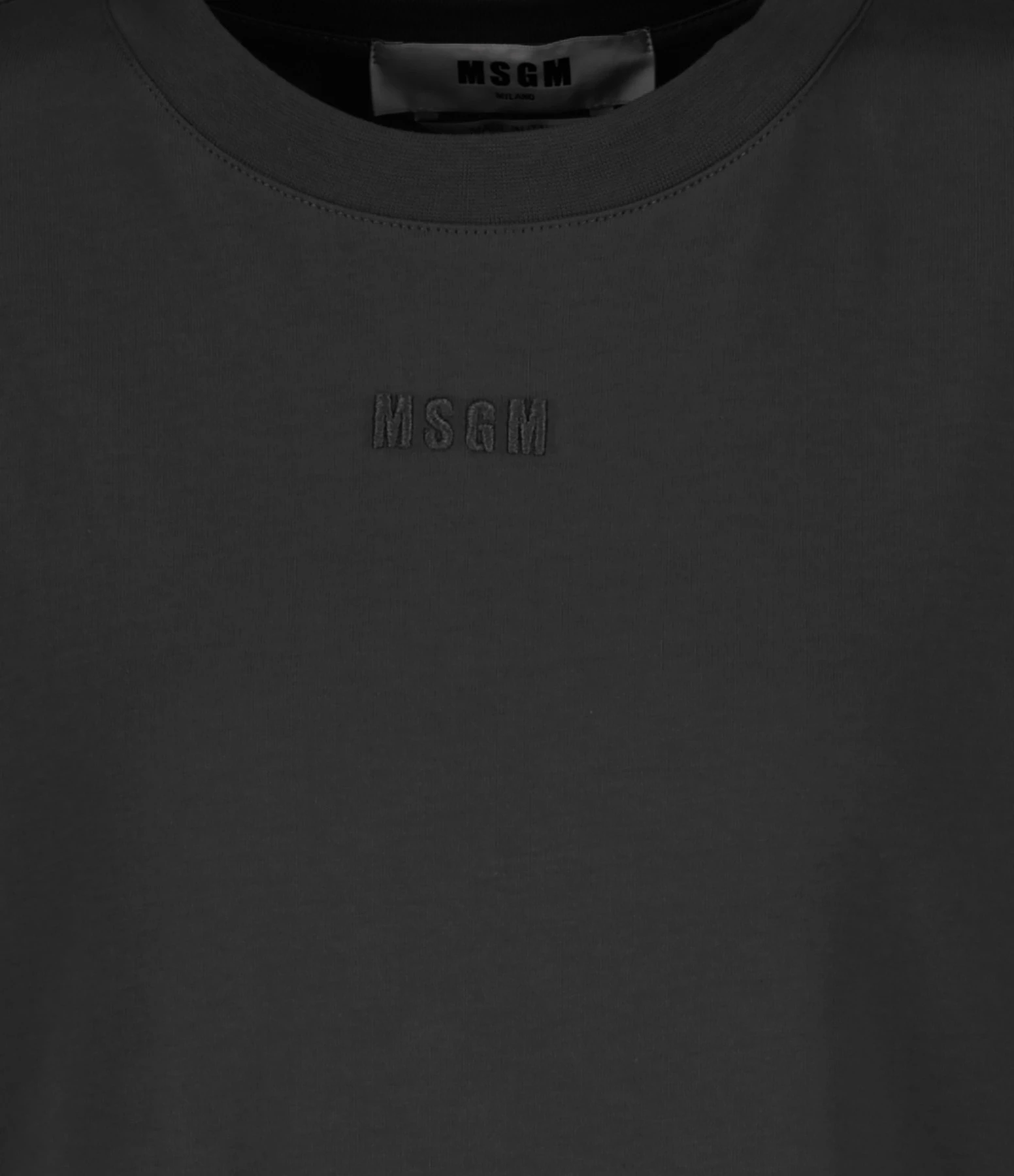 MSGM Robe Coton Noir 4 MSGM Robe Coton Noir – Image 2