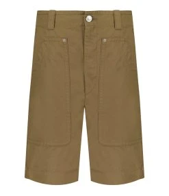 Isabel Marant Short Homme Kilano Coton Kaki