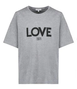 JEANNE VOULAND Tee-shirt Ben Love 1971 Coton Gris