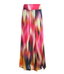 OUD Jupe Calypso Tie And Dye Soie Multicolore