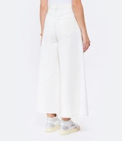 MM6 Maison Margiela Pantalon Droit Coton Blanc -ANINE BING Boutique 095 86