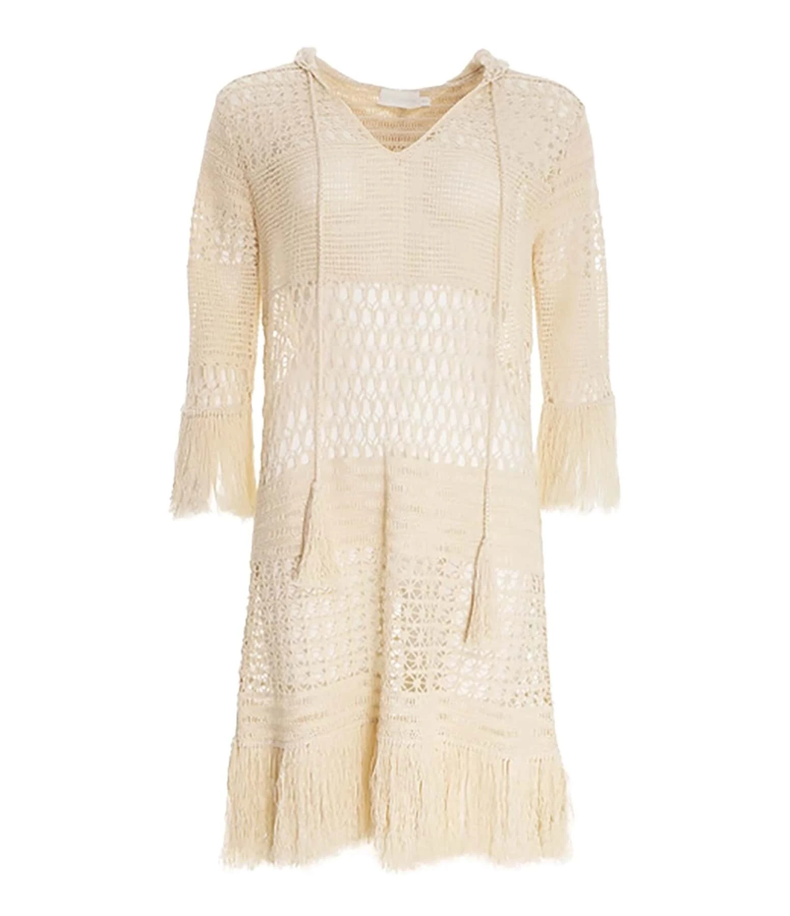 Zimmermann Robe De Plage Crochet Laurel Naturel 3 Zimmermann Robe De Plage Crochet Laurel Naturel