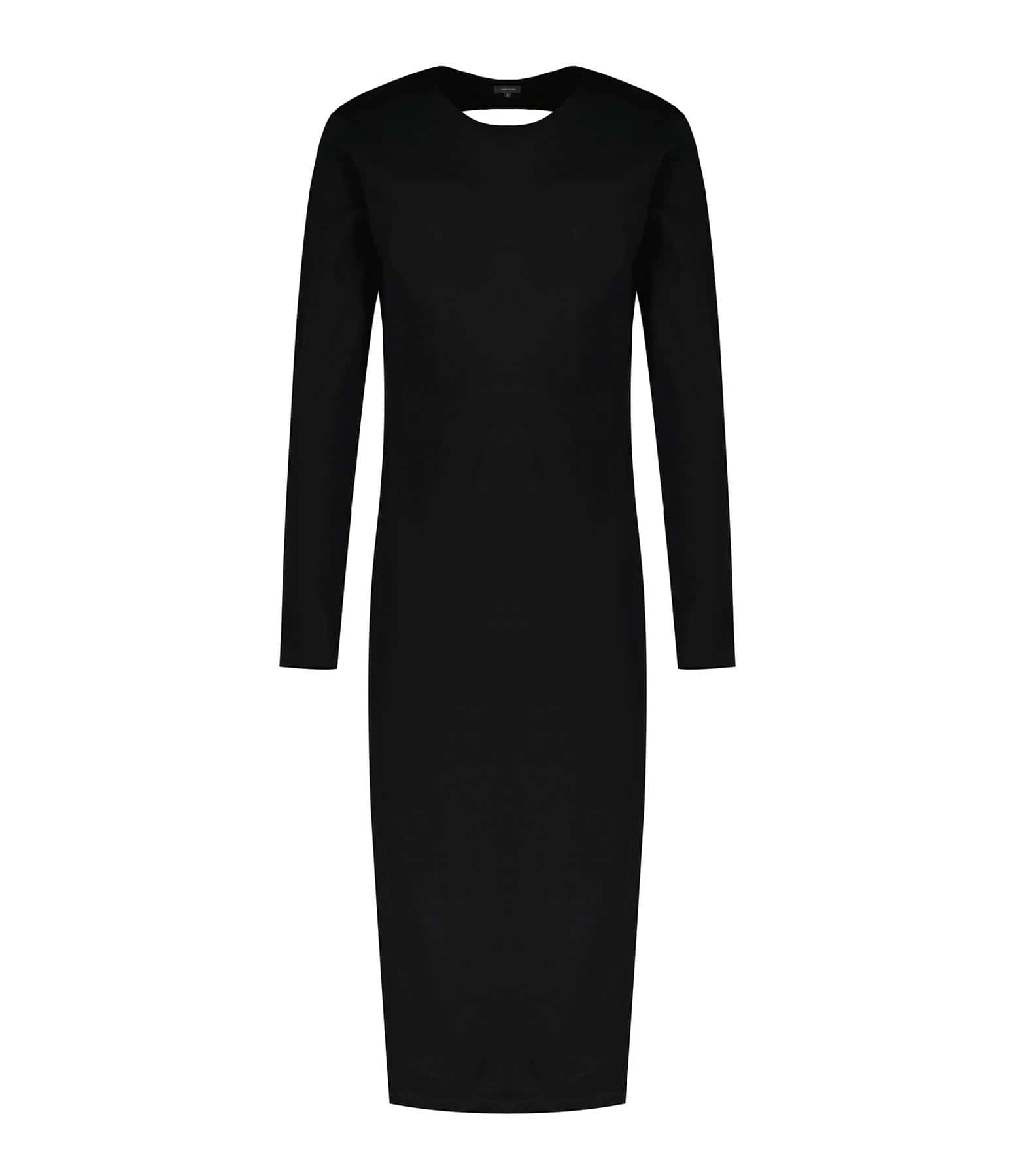 JEANNE VOULAND Robe Icha Dos Nu Coton Noir 3 JEANNE VOULAND Robe Icha Dos Nu Coton Noir