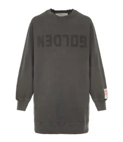 Golden Goose Robe Sweatshirt Golden Coton Anthracite