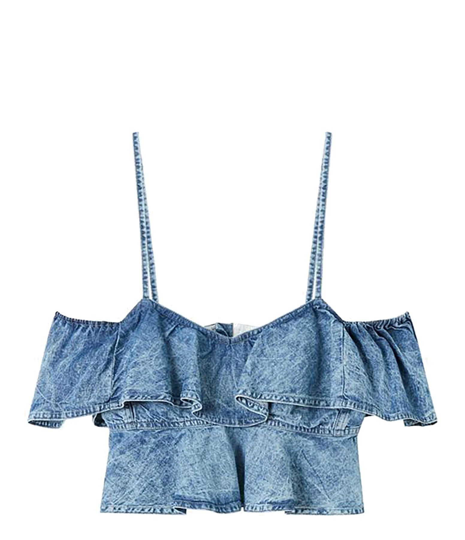 MARANT ÉTOILE Top Voloteo Coton Bleu 3 MARANT ÉTOILE Top Voloteo Coton Bleu