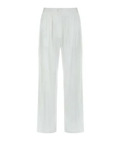JEANNE VOULAND Pantalon Palazzo Haja Ivoire