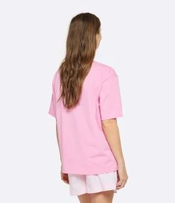AMI Paris Tee-shirt Unisexe Ami De Cœur Coton Biologique Rose Bonbon -ANINE BING Boutique 193 230118