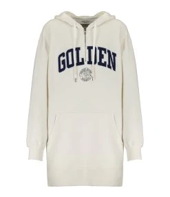 Golden Goose Robe Hoodie Journey Coton Blanc