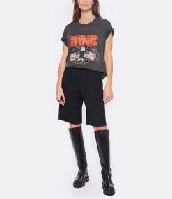 ANINE BING Tee-shirt Vintage Coton Organique Gris Délavé -ANINE BING Boutique 236 94