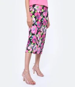 ROTATE Jupe Crayon Mi-Longue Imprimé Rose 8 ROTATE Jupe Crayon Mi-Longue Imprimé Rose -ANINE BING Boutique 288 230222pm