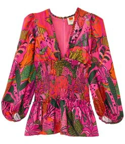 Farm Rio Mini Robe Imprimé Rose