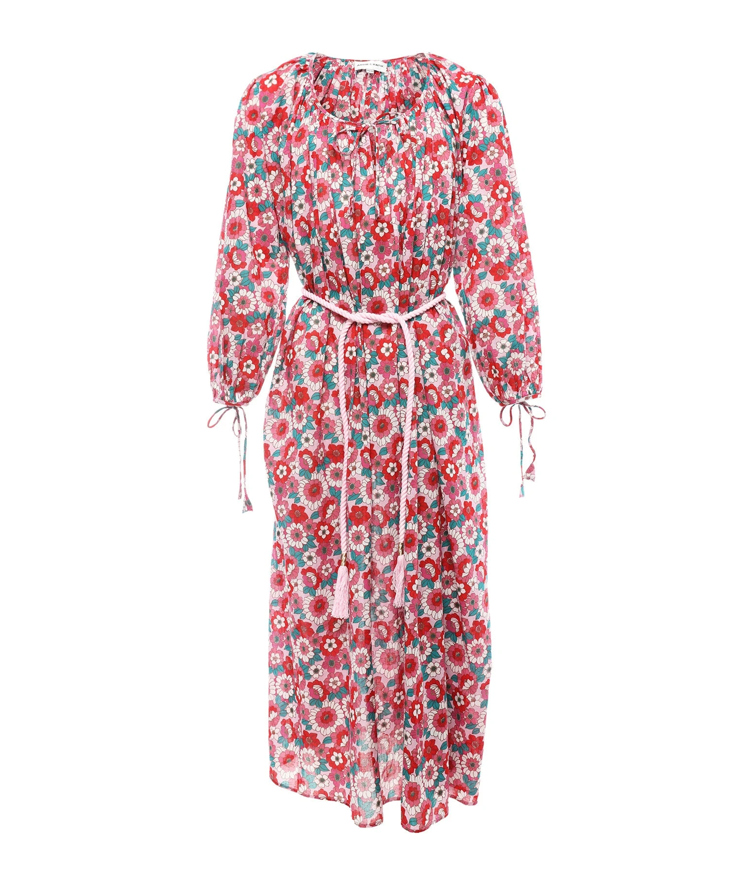 ANTIK BATIK Robe Longue Blossom Rouge 3 ANTIK BATIK Robe Longue Blossom Rouge