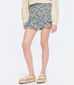 MARANT ÉTOILE Short Sornel Imprimé Vert Écru 10 MARANT ÉTOILE Short Sornel Imprimé Vert Écru -ANINE BING Boutique 447 230207pm