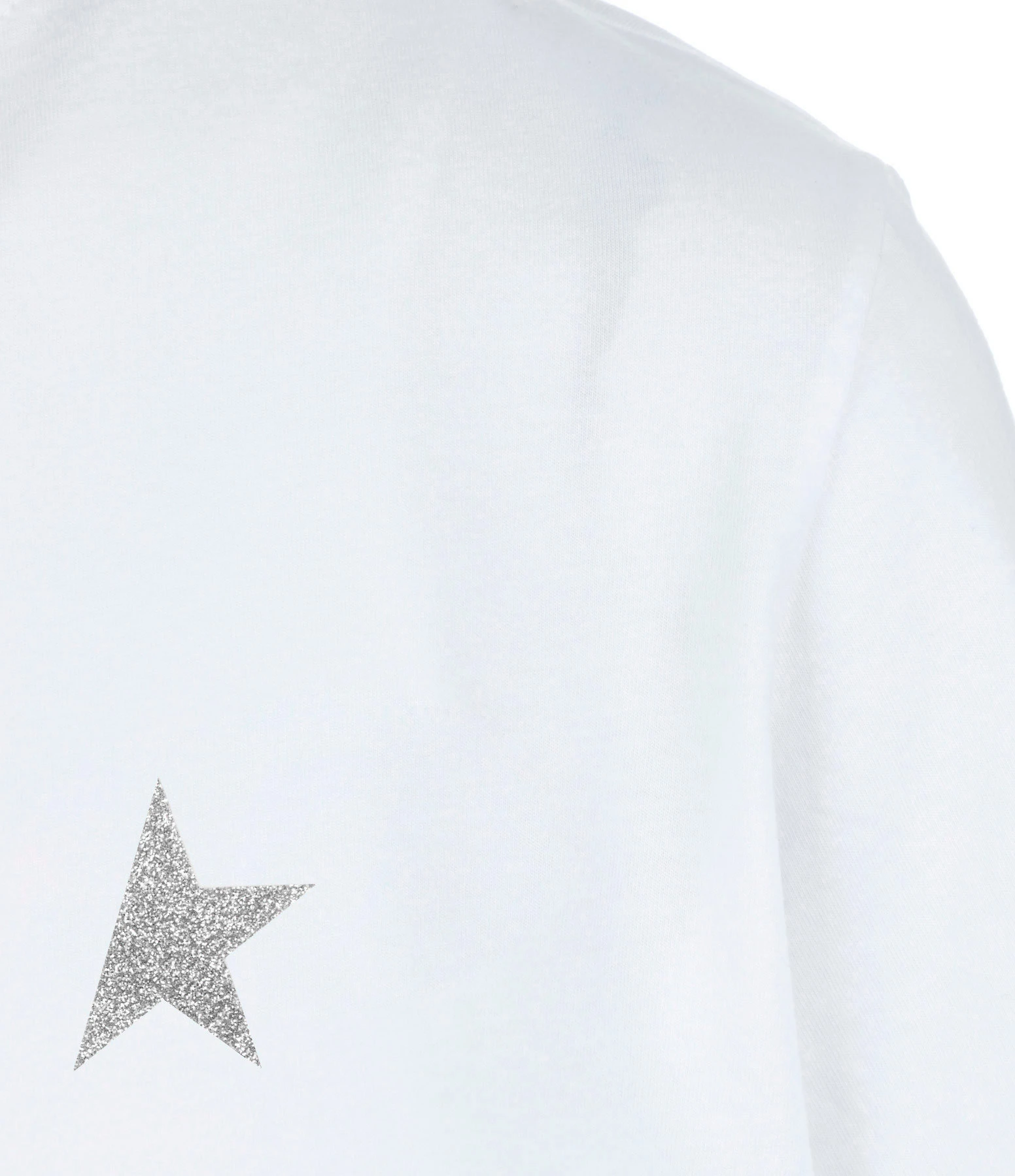 Golden Goose Tee-shirt Étoile Coton Blanc Argenté 4 Golden Goose Tee-shirt Étoile Coton Blanc Argenté – Image 2