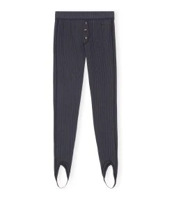 Ganni Legging Noir Phantom