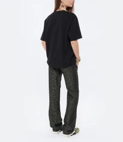 AMI Paris Tee-shirt Unisexe Ami De Cœur Coton Biologique Noir -ANINE BING Boutique amipa look20220118 18