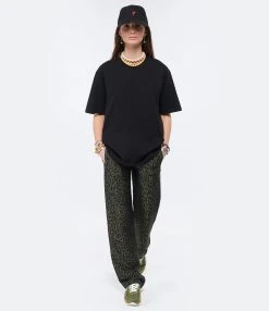 AMI Paris Tee-shirt Unisexe Ami De Cœur Coton Biologique Noir -ANINE BING Boutique amipa look20220118 21