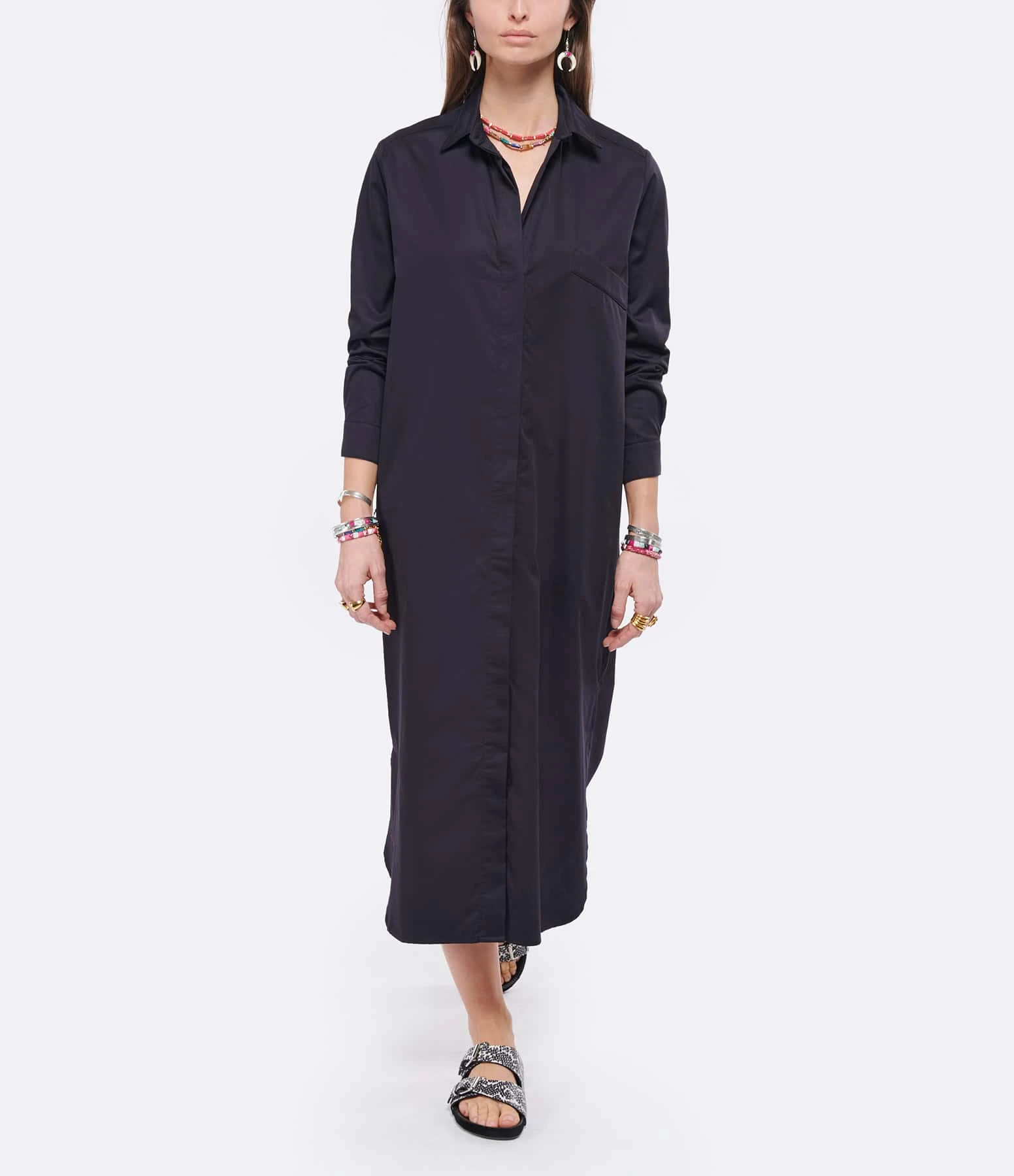 ANDREA LEV Robe Chemise Sienna Noir 5 ANDREA LEV Robe Chemise Sienna Noir – Image 3