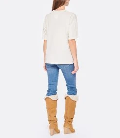 ANINE BING Tee-shirt Tiger Coton Organique Stone -ANINE BING Boutique anine look20221007 116