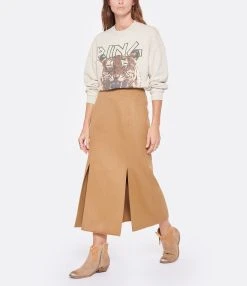 ANINE BING Jupe Lyn Laine Camel 11 ANINE BING Jupe Lyn Laine Camel -ANINE BING Boutique anine look20221007 318