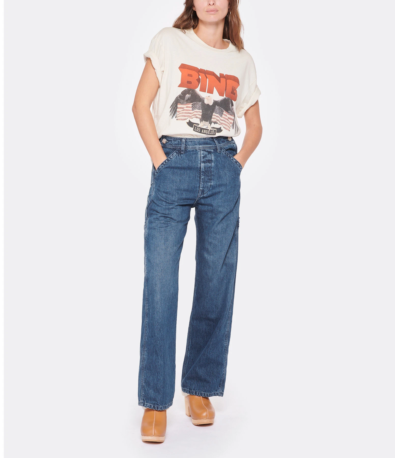 ANINE BING Tee-shirt Vintage Coton Blanc 6 ANINE BING Tee-shirt Vintage Coton Blanc â Image 4