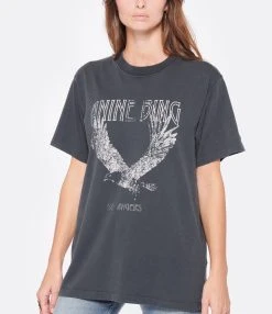 ANINE BING Tee-shirt Lili Coton Organique Gris Délavé -ANINE BING Boutique anine look20221007 349