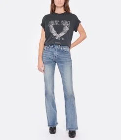 ANINE BING Tee-shirt Lili Coton Organique Gris Délavé -ANINE BING Boutique anine look20221007 351