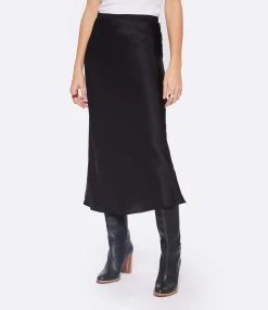 ANINE BING Jupe Bar Soie Noir -ANINE BING Boutique anine look20221102 265