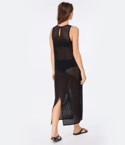 ANINE BING Robe Veronica Coton Crochet Noir -ANINE BING Boutique anine look20221130 152