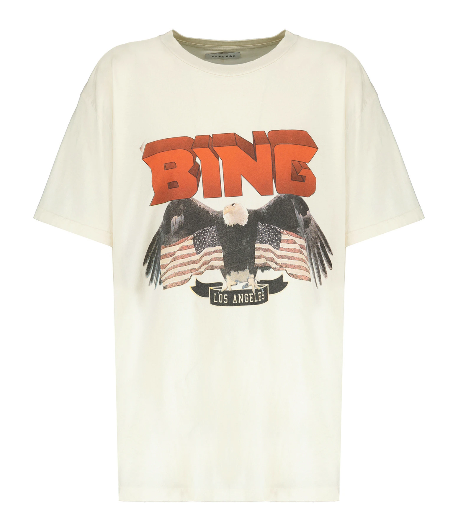 ANINE BING Tee-shirt Vintage Coton Blanc 3 ANINE BING Tee-shirt Vintage Coton Blanc