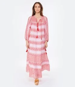 ANTIK BATIK Robe Longue Amelie Rose -ANINE BING Boutique antik look20230110 105 1