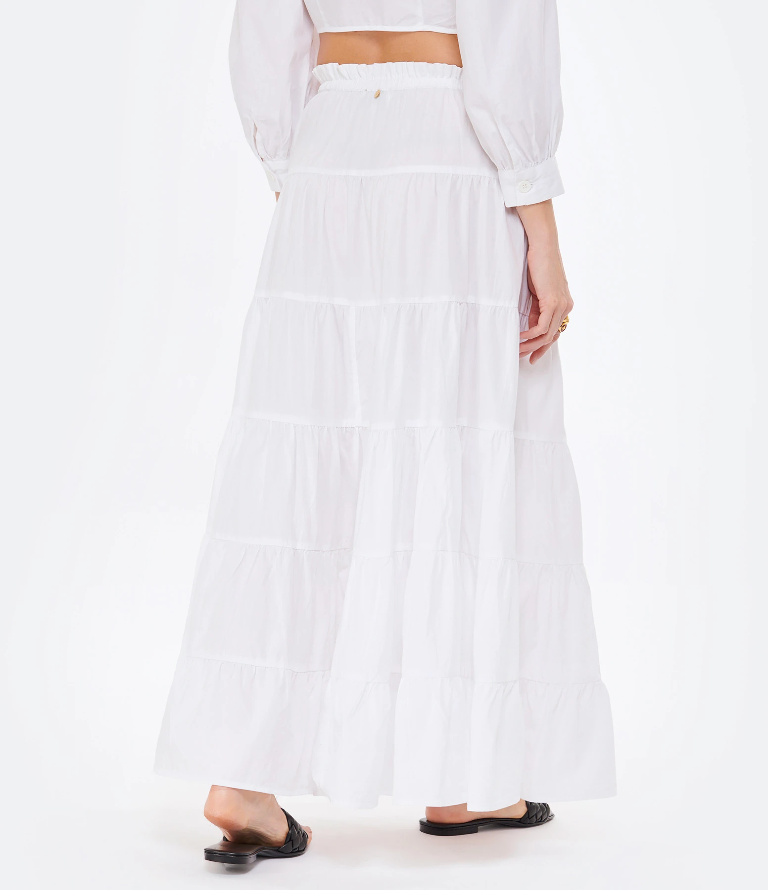 ANTIK BATIK Jupe Longue Karo Blanc 6 ANTIK BATIK Jupe Longue Karo Blanc – Image 4