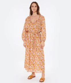 ANTIK BATIK Robe Longue Blossom Rouille -ANINE BING Boutique antik look20230110 77