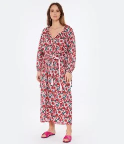 ANTIK BATIK Robe Longue Blossom Rouge 8 ANTIK BATIK Robe Longue Blossom Rouge -ANINE BING Boutique antik look20230110 81