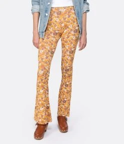 ANTIK BATIK Pantalon Martina Imprimé Jaune -ANINE BING Boutique antik look20230215 328