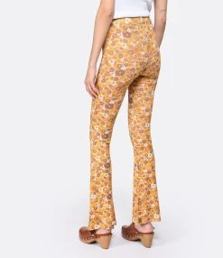 ANTIK BATIK Pantalon Martina Imprimé Jaune -ANINE BING Boutique antik look20230215 329