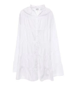 ANTIK BATIK Jupe Longue Karo Blanc