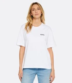 A.P.C. Tee-shirt Karol Coton Blanc 10 A.P.C. Tee-shirt Karol Coton Blanc -ANINE BING Boutique apcco look20221129 54