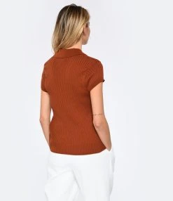 A.P.C. Polo Jess Coton Whiskey -ANINE BING Boutique apcco look20221214 524