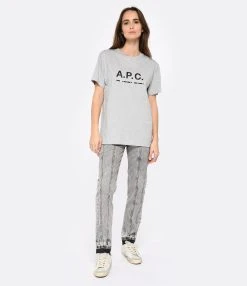 A.P.C. Tee-shirt Sven Coton Gris Chine 9 A.P.C. Tee-shirt Sven Coton Gris Chine -ANINE BING Boutique apcco look20221215 119
