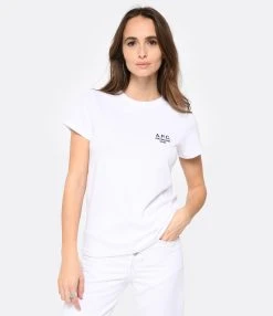 A.P.C. Tee-shirt Denise Coton Blanc -ANINE BING Boutique apcco look20221215 31