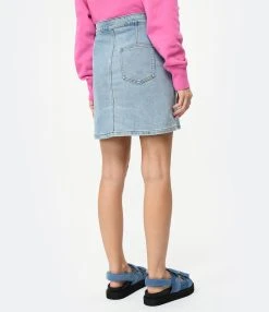 A.P.C. Jupe Paula Coton Indigo Délavé -ANINE BING Boutique apcco look20221227 245