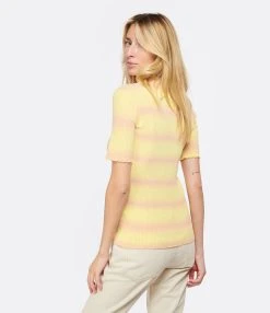 A.P.C. Top Victoire Coton Jaune Clair -ANINE BING Boutique apcco look20230125 343