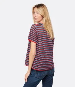 A.P.C. Cardigan Maggie Coton Multicolore -ANINE BING Boutique apcco look20230125 370