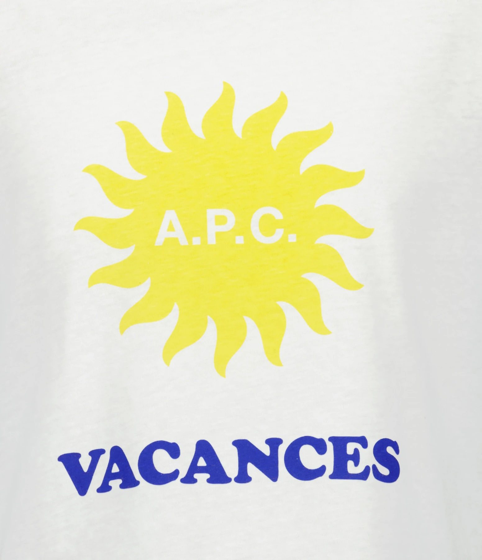 A.P.C. Tee-Shirt Vacances F Coton Blanc 4 A.P.C. Tee-Shirt Vacances F Coton Blanc – Image 2