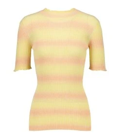 A.P.C. Top Victoire Coton Jaune Clair