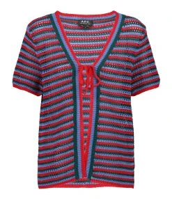 A.P.C. Cardigan Maggie Coton Multicolore