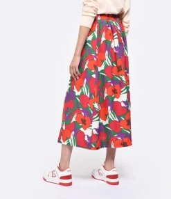 A.P.C. Jupe Midi Ravenna Rouge -ANINE BING Boutique apcvi look20230222 163